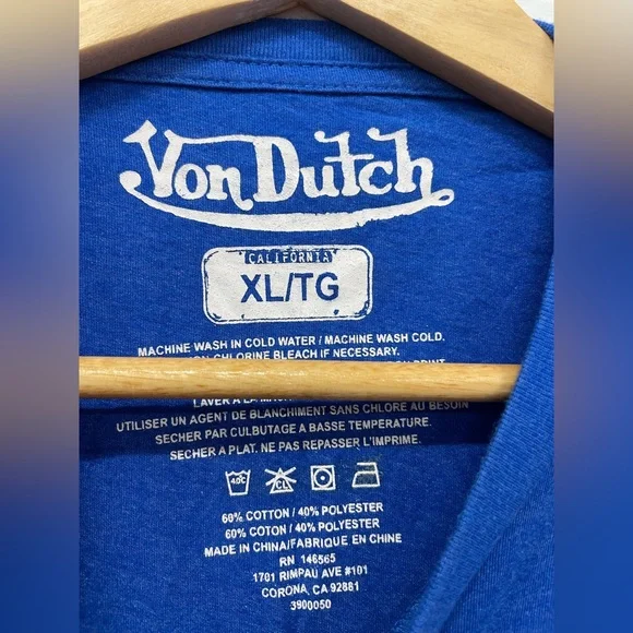 Von Dutch Los Angeles Tee, Size XL - Picture 3 of 4